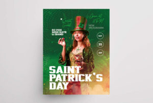 Free St. Patrick's Party Night Flyer Template (PSD)