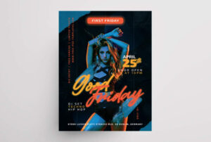 Free Music DJ Party Event Flyer Template (PSD)
