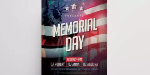 Memorial Day Free Flyer Template (PSD)